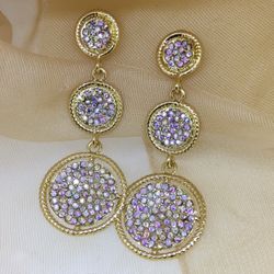 Rainbow Crystal Earrings