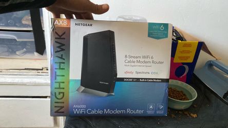 Netgear Nighthawk AX6000 WiFi Cable Modem Router