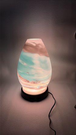 Scentsy Explore Oil Diffuser Blue Gray White Marble Aqua
