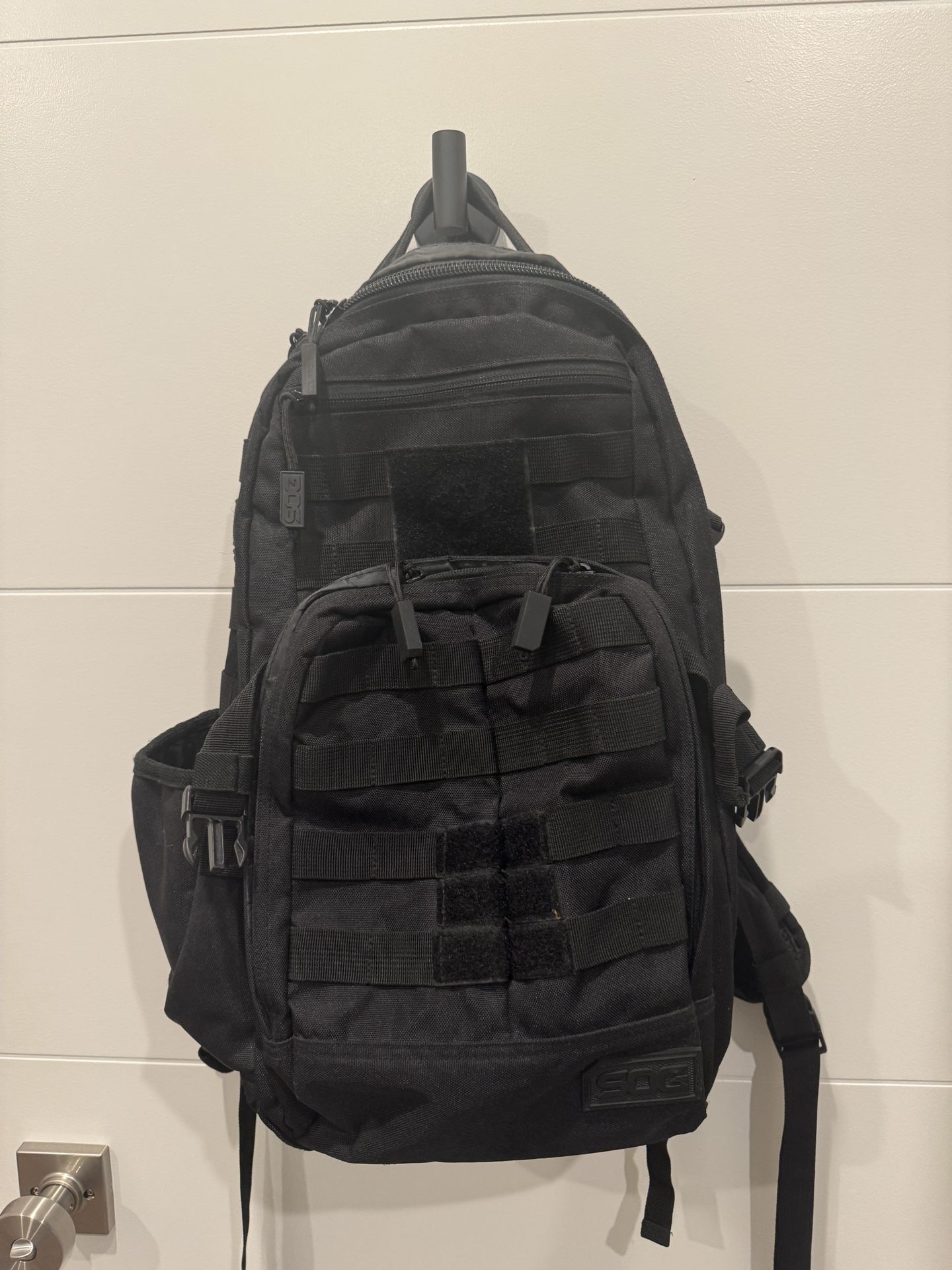 SOG Ninja Tactical Utility Backpack Heavy Duty Black with Multiple Pouches and Storage