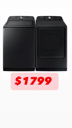 Samsung top load washer and gas dryer
