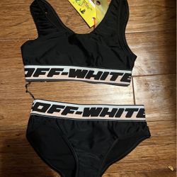Off White New Kids Size 6 Swimsuit  