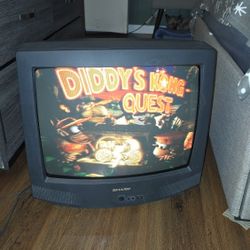 19 Inch Sharp Crt TV with Original Remote