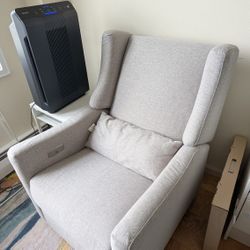 Electric Power Glider Recliner Nursery Chair w/ USB Ports
