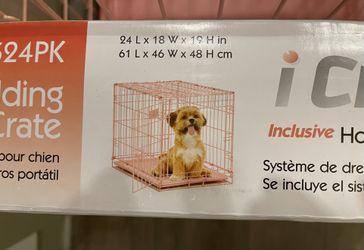 Pink dog outlet crate petsmart