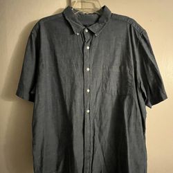 Blue Navy Shirt Button Up Dress Casual George