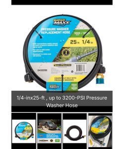 Surface Maxx 25ft Pressure Washer Replacement Hose