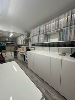 Massive Craft Studio Purge- see my listing for great deals. Will be adding so much more items (furniture, supplies, and various machines at a bargain.