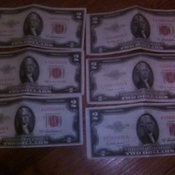 $2 Bills Dating Back From The  1934