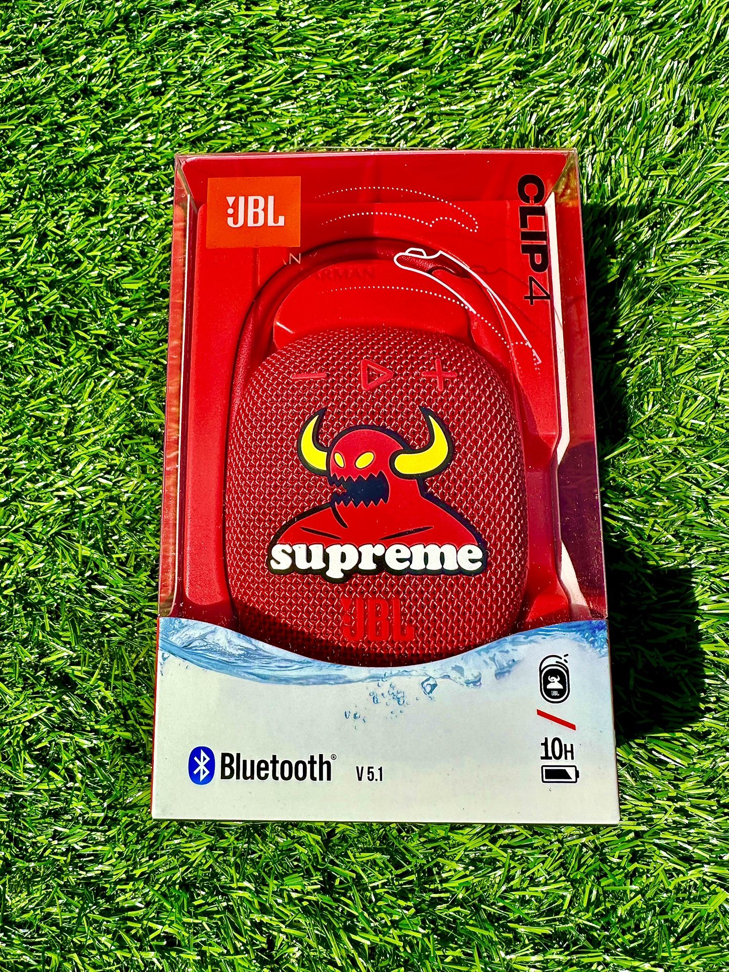 Supreme x Toy Machine JBL Clip SS24 Red Audio & Speakers