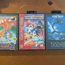 Sega Genesis Games with cases
