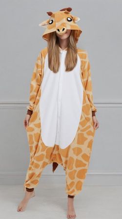 Adult Onesie New Giraffe Halloween Costume Funny Dress up Pijama 