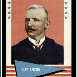 CAP ANSON HOF 1961 NM FLEER BASEBALL CARD