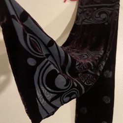 One Of A Kind Velvety Burnout Double Layer Shawl Scarf 