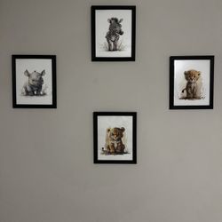 8 Baby/toddler Animal Picture Frames