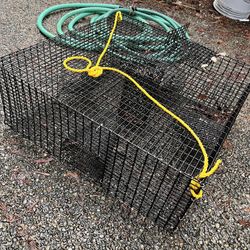 Willapa Marine Shrimp Pot - 16GA, Yellow Stick Buoy