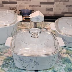 Corning Ware Shadow Iris lot