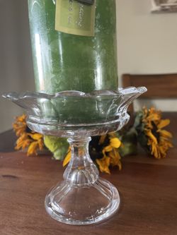 Platform Crystal Candle Holder