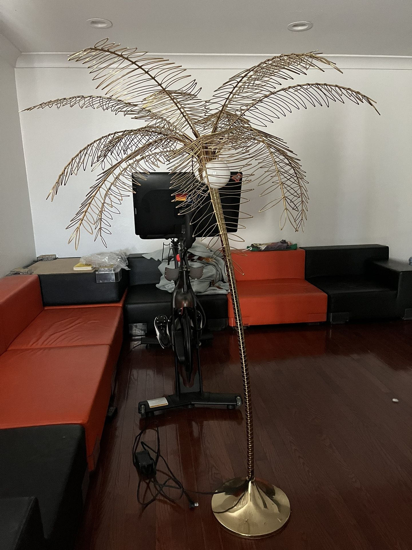 Limited Edition Vintage Fred Segal CB2 Ocean Palm Tree Floor Lamp Flos Verner DWR Kartell Knoll Arco
