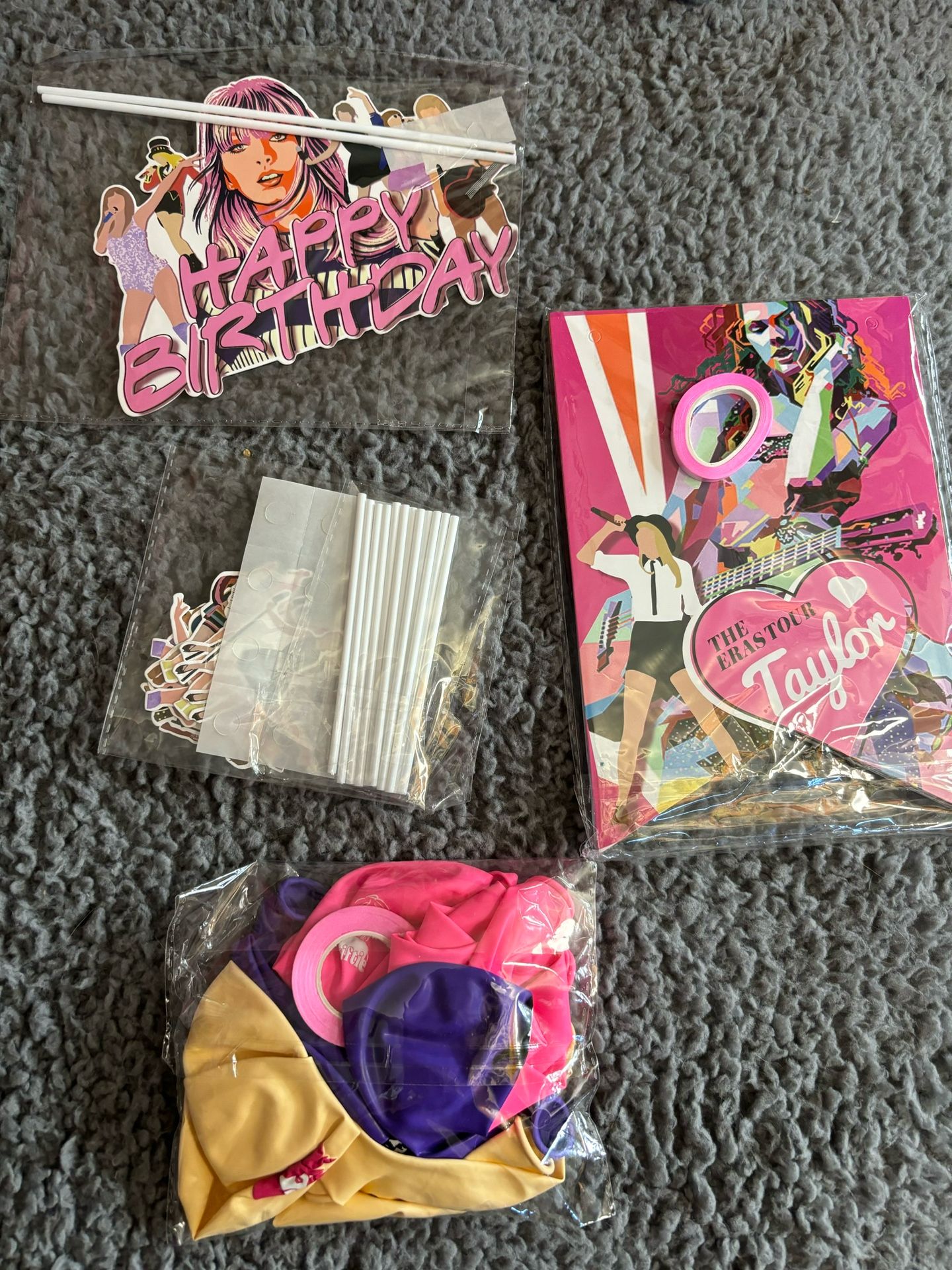 Taylor Swift Themed Birthday Decorations Multiple