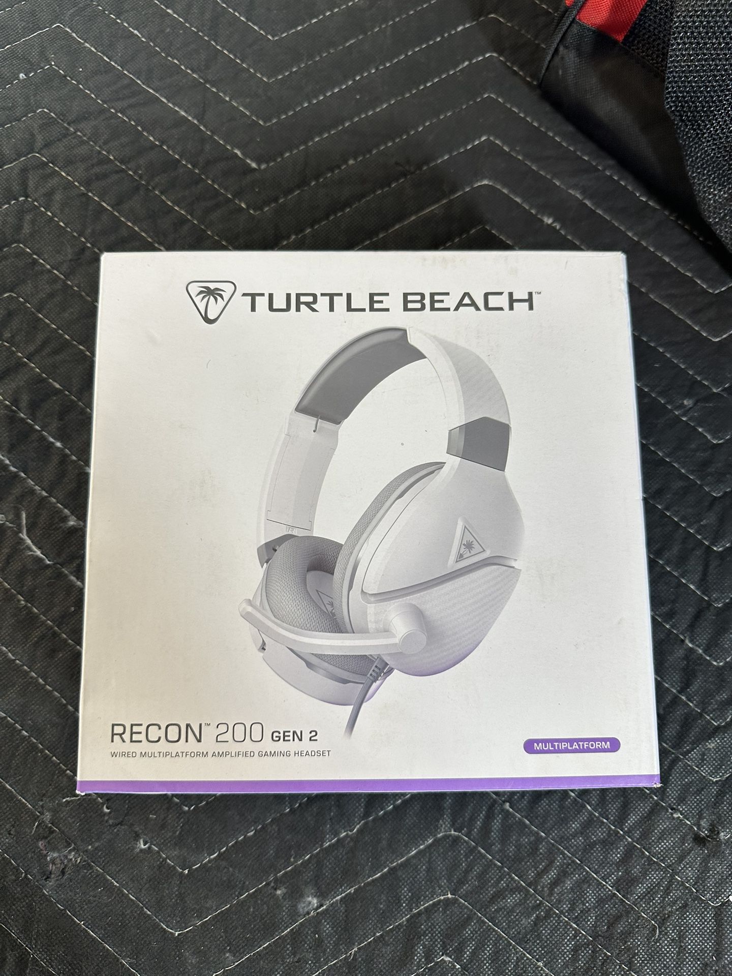 Turtle Beach Recon 200 Gen 2 Powered Gaming Headset - Xbox Series X, Xbox Series S & Xbox One, PS5, PS4, Mobile & PC with 3.5mm - Bass Boost, Memory F