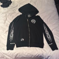 Chrome Hearts Los Angeles Zip-Up Hoodie Sweatshirt 'Black'