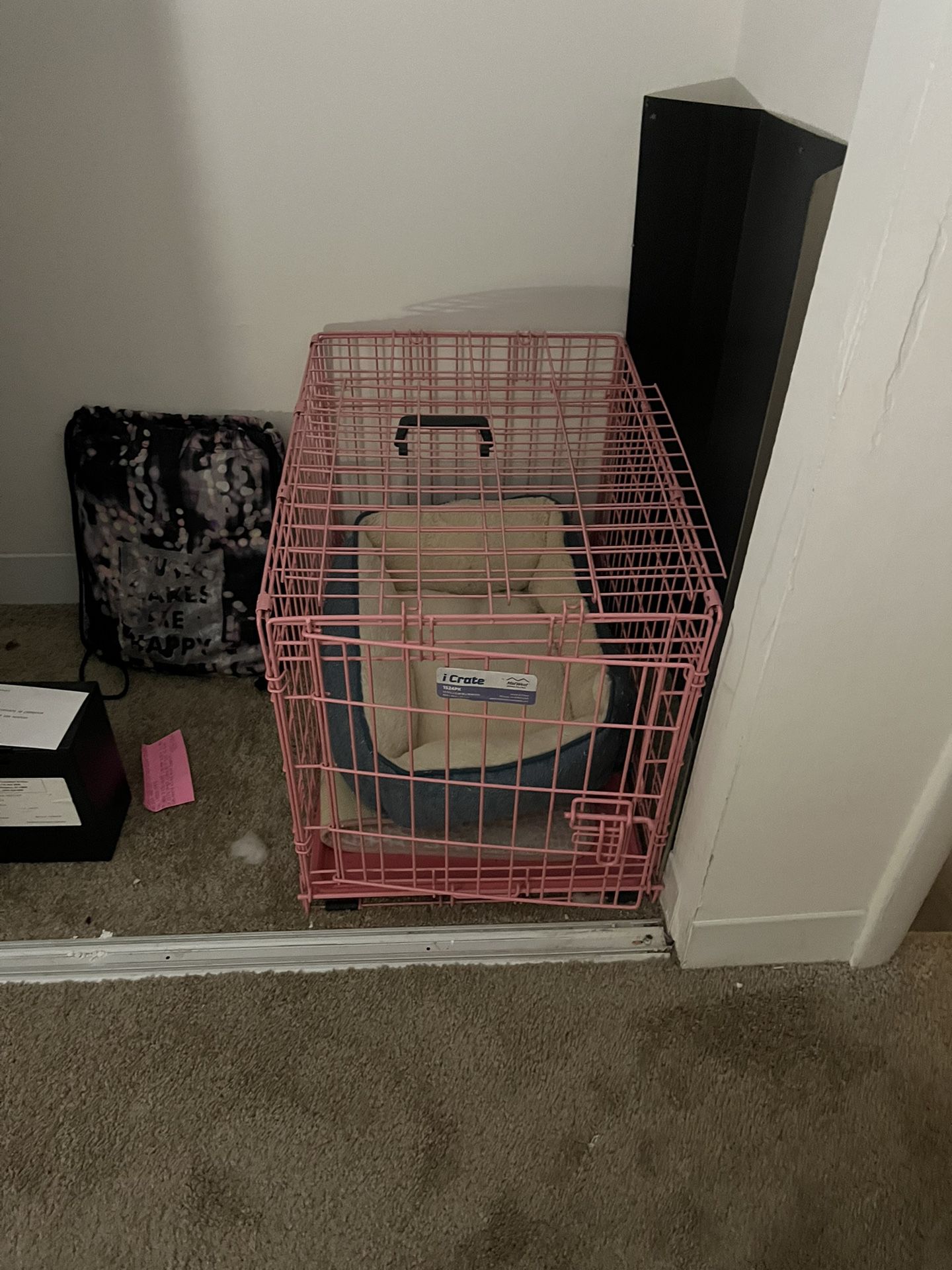 Pink Dog Crate For Small Dog