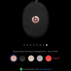 Beats Solo3 Wireless Headphones - Rose Gold