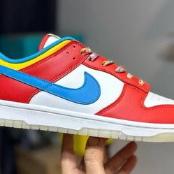 Dunk low-top retro version "Fruit Candy" multi-color leather sports shoes
