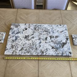 *TRADE?  Nice Large 3 pcs  ‘GRANITE Decor’ Set - As New!
