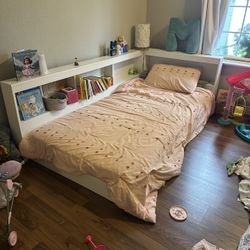 Kids Bed, Bed Frame, Mattress, Comforter, Sheets