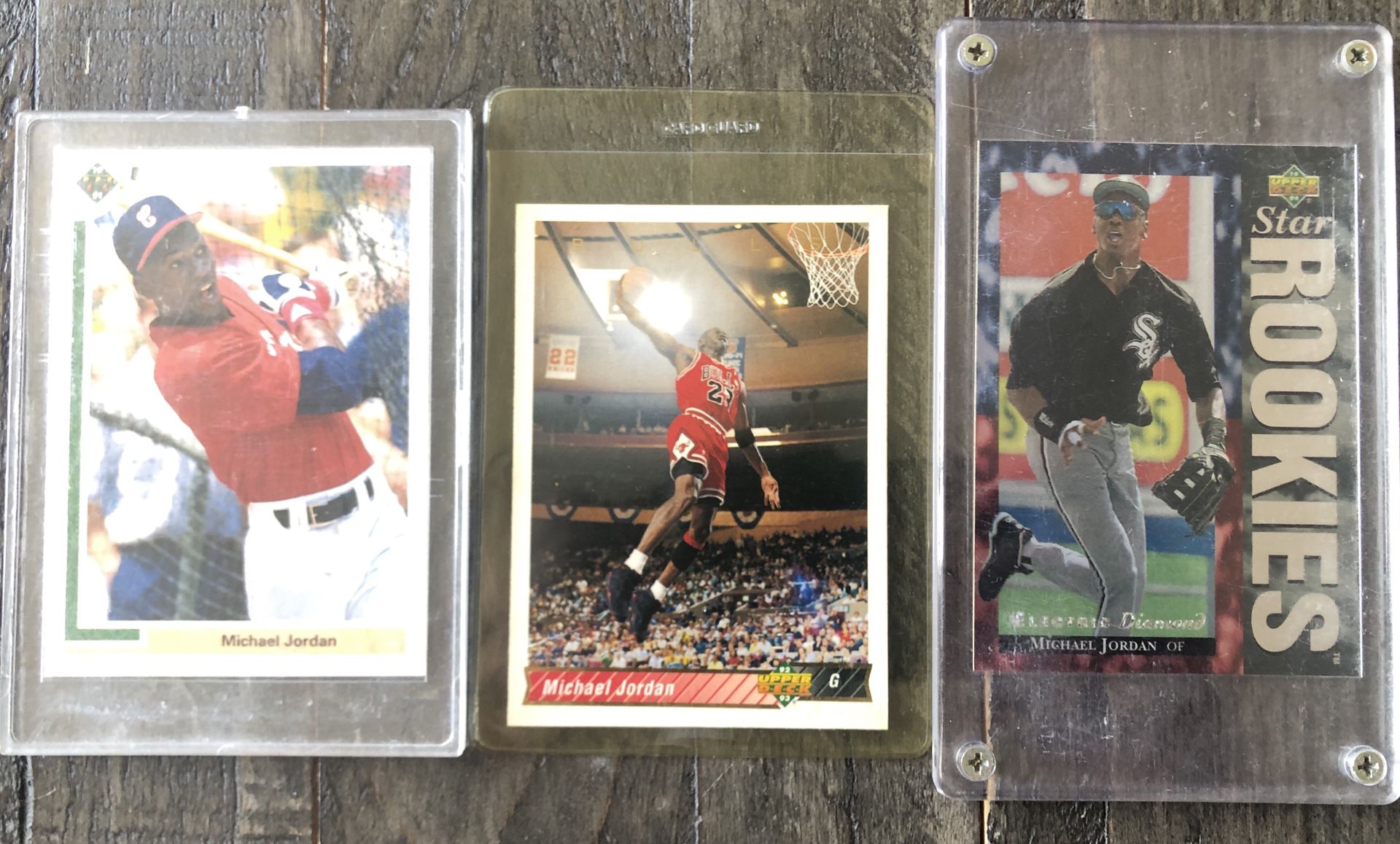 Three Michael Jordan Upper Deck Cards