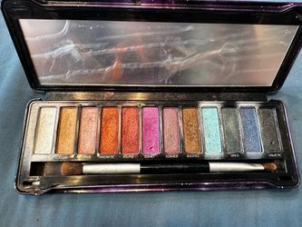 Shimmer Eyeshadow Palette - Pink, Gold, Bronze, Teal Shades