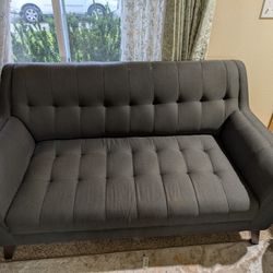 Marin Mid-Century Modern Sofa & Loveseat Set - Excellent Condition