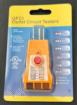 Outlet Tester Model SK305,Circuit Analyzer,6 Visual LED Tests, Easy Read NEW