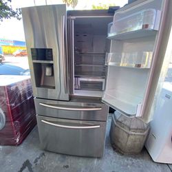 SAMSUNG REFRIGERATOR 4 DOORS +PLUS EASY ACCESS STAINLESS STEEL ✅$650✅ FREE DELIVERY AND INSTALLATION