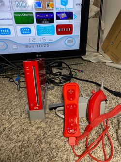 RED Nintendo Wii 25th Anniversary Limited Edition Red Console, GameCube support