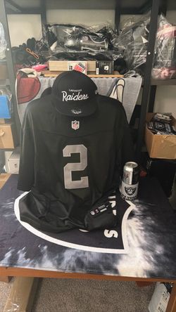 RAIDERS Ashton Jeanty, jersey, snapback cap and can cooler cooler