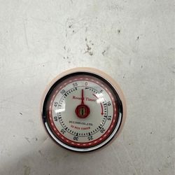 Dulton Red Magnetic Kitchen Timer Vintage Style #A6