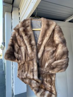 Vintage Brown Fur-Style Jacket – Shawl Collar – Statement Piece