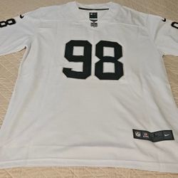 Las Vegas Raiders Maxx Crosby White Jersey 