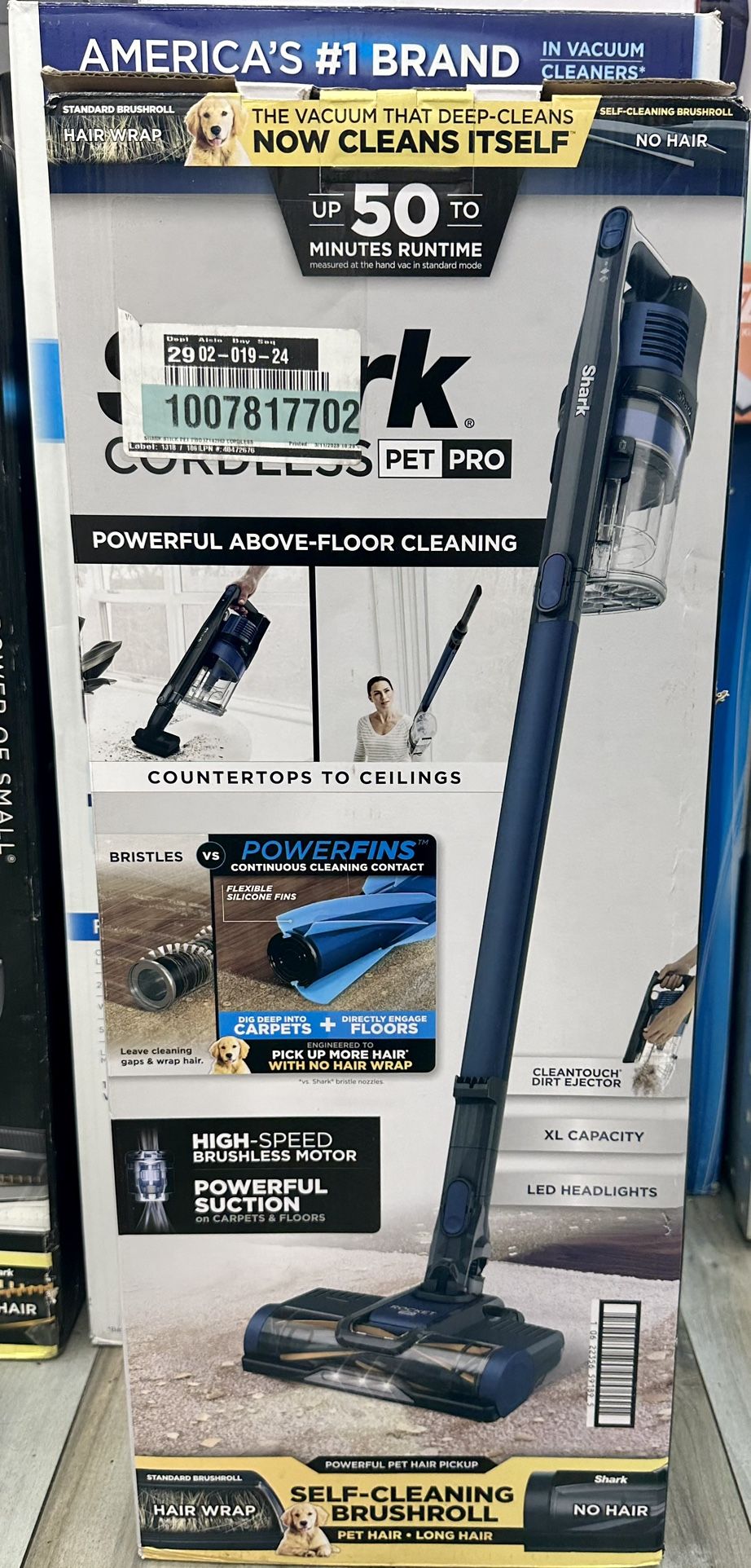 New Shark Pet Pro Cordless Stick Vacuum Cleaner IZ142HD