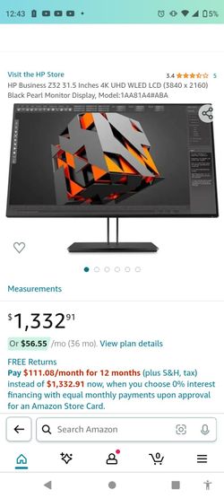 HP Z32 (Business Model) 4k UHD 32 INCH display 
