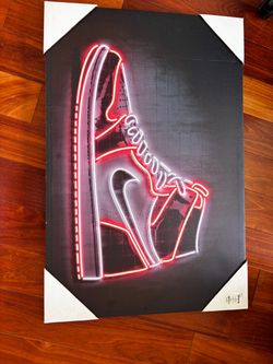 Nike shoe wall art