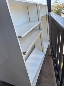 White bookshelf