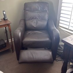 Fake Brown Leather Recliner Chair
