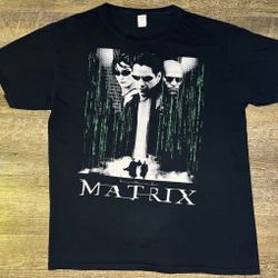 Vintage The Matrix Movie Promo Shirt size Large