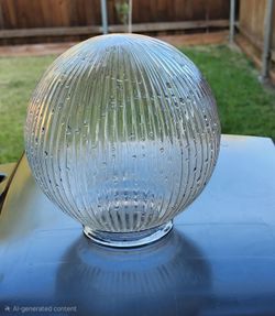 Globe clear glass ceiling light shaed with 3" fitter