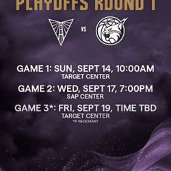 WNBA GOLDEN STATE VALKYRIES Playoff Tickets For Sale! 3 For $700