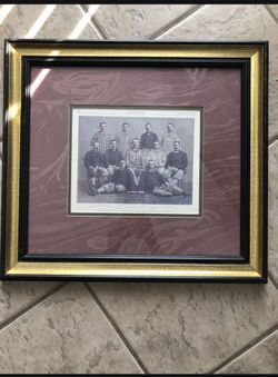 Custom Baseball Framed Picture 20 1/2w X 19h